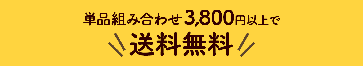 単品組み合わせ3,800円以上で送料無料